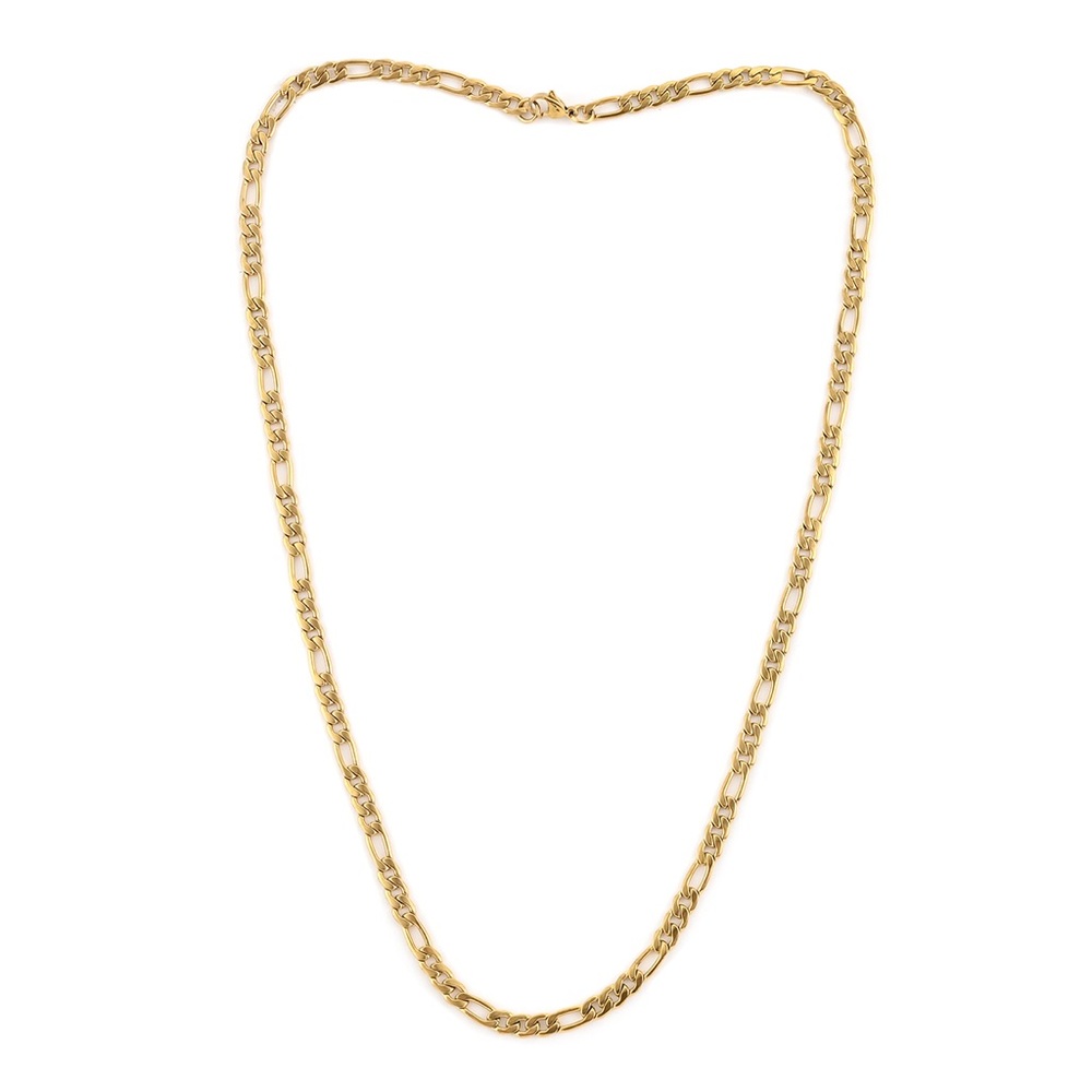 ION Plated Figaro Necklace. 24”